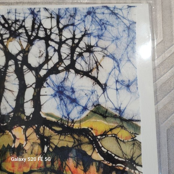 Holsiein Cows Below Autumn Trees Custom Printed Fabric Art by Carol Law Conklin - Picture 6 of 11